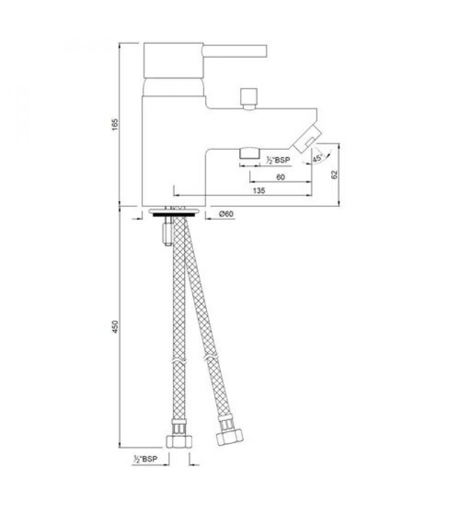Basin Mixer | FLR-5107B |Single Lever 1-Hole Bath and shower mixer|