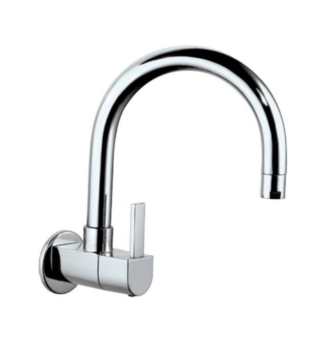 Sink Cock | DRC-CHR-37347S | with Regular Swinging Spout (Wall Mounted Model) With Wall Flange|