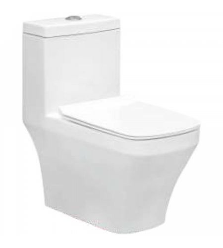 MASK GS/WC/1051 ONE PIECE WATER CLOSET | FLOOR MOUNTED | RIMLESS | SLIM PP SEAT COVER | WITH TORNADO FLUSH