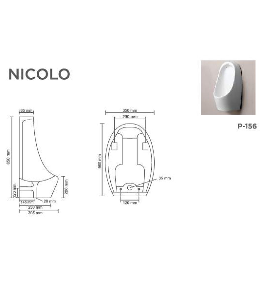 NICOLO  V2506 Urinal