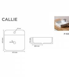 CALLIE V-6046  Table Top Wash Basin | Glossy
