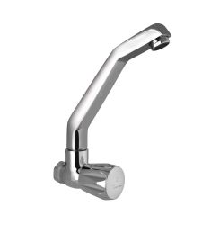 sink Cock with Raised ‘J’ Shaped Swinging Spout (Wall Mounted Model) | CON-357KN |