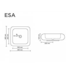 ESA V-6008 Table Top Wash-Basin | Glossy