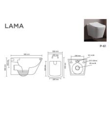 LAMA V-9011 | Water Closet | Wall Mounted