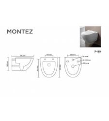 MONTEZ V-9020 | Wall Hung | Wall Mounted Water Closet