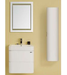 NP-3015 Bathroom Vanity with Wash Basin | PVC Wall Mounted | With mirror