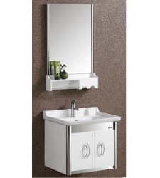 NP-6012 Bathroom PVC Vanity Wall mounted With Washbasin and mirror