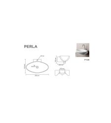 PERLA V-3006 | Wall Hung | Wall Mounted Basin | Gloss