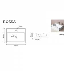 ROSSA V-6013 Table top Basin | Glossy