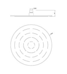 JAQUAR Round ShapeMaze Overhead Shower - Chrome