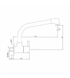 Sink Cock with Extended Swinging Spout| FLR-5347SD |