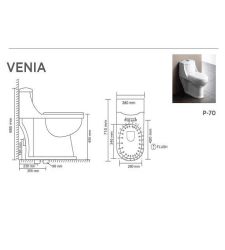 VENIA V-10001 Floor Mounted Water Closet