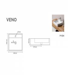 VENO V-6011 Table Top Basin | Glossy